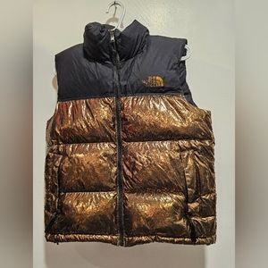 The north face nuptse small 1996 vest gold